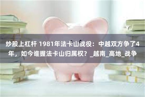 炒股上杠杆 1981年法卡山战役：中越双方争了4年，如今谁握法卡山归属权？_越南_高地_战争